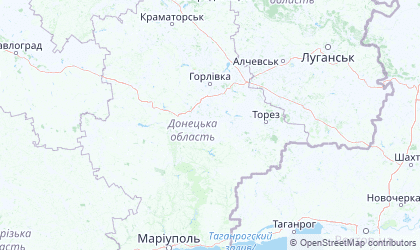 Mapa de Donetsk