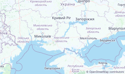 Mapa de Kherson