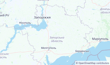 Mapa de Zaporizhia