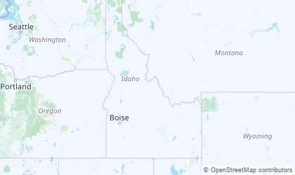 Mapa de Idaho