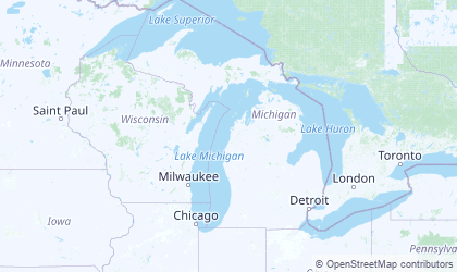 Mapa de Michigan