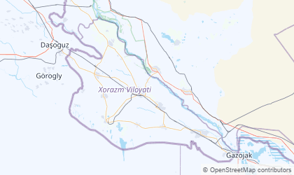 Mapa de Xorazm