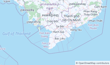 Mapa de Delta del Mekong