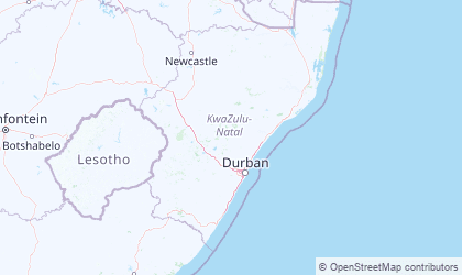 Mapa de KwaZulu-Natal