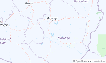 Mapa de Masvingo