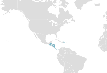 Mapa de los países miembros: SICA - Sistema de Integración Centroamericana