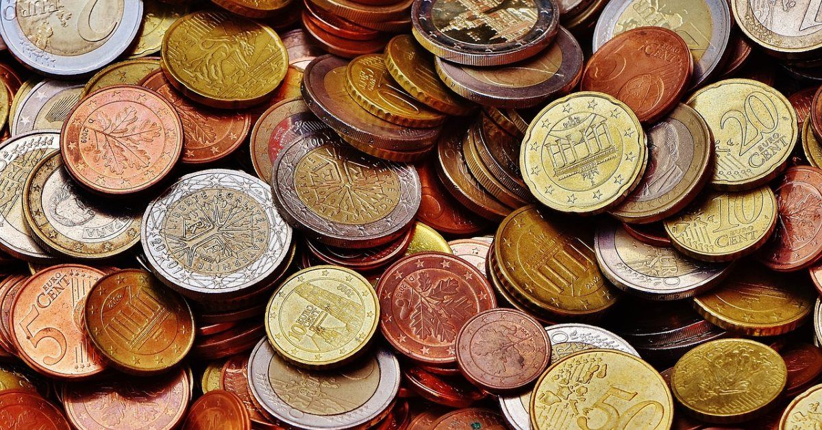 Más de 50 monedas del mundo diferentes (1/2) bolsa de agarre de media libra