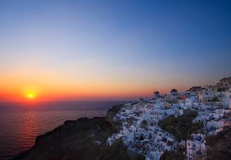 Puesta del sol Grecia