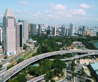 Tráfico en Singapur